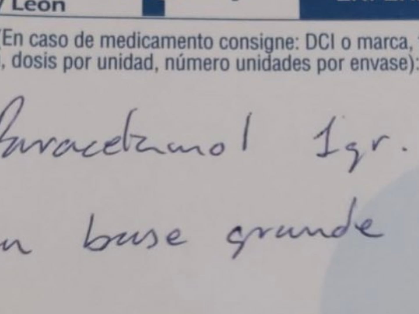 Paracetamol para mis ojos”: Receta médica se hizo viral por garrafal falta  de ortografía – Publimetro Chile