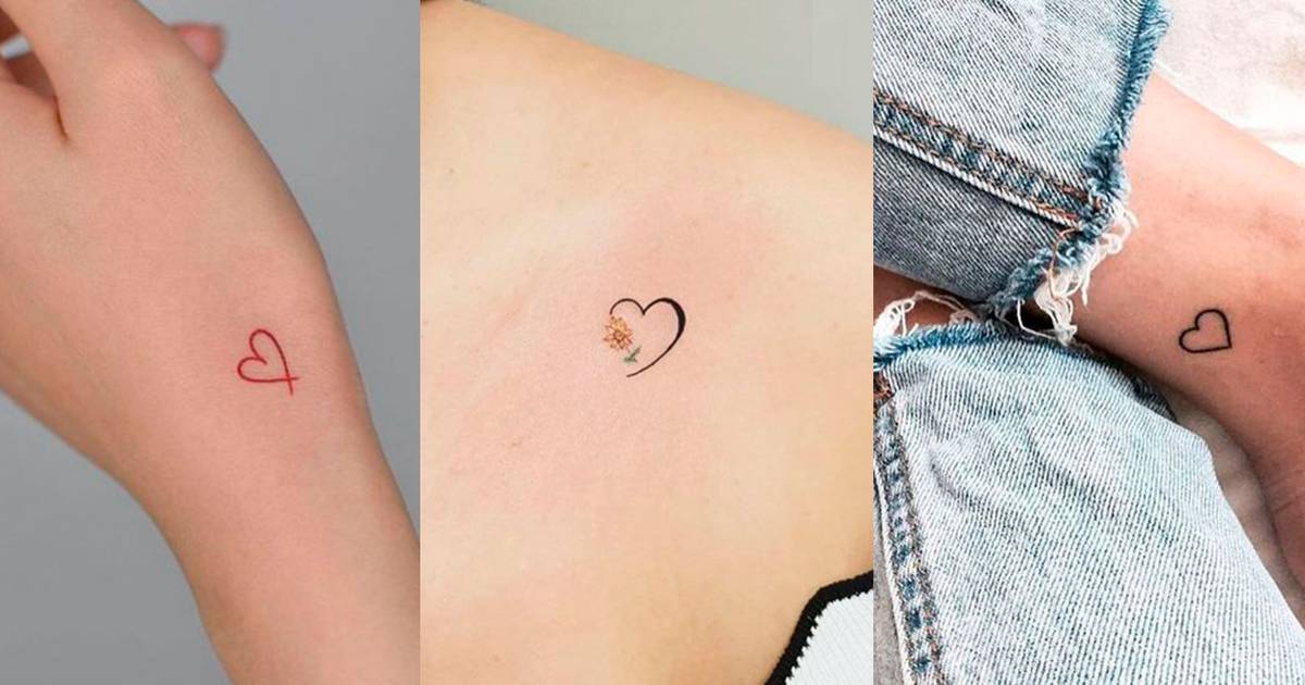 Tatuajes minimalistas de corazón para mujeres fuertes y seguras de sí mismas