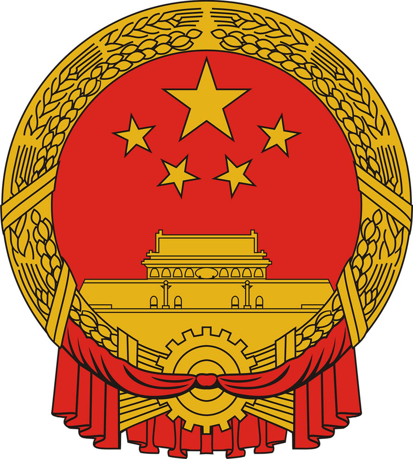 Герб КНР