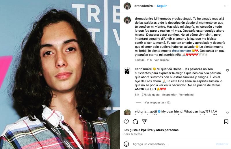 ‘Drena’ compartió la sensible noticia del fallecimiento de su hijo Leandro, de tan solo 19 años.