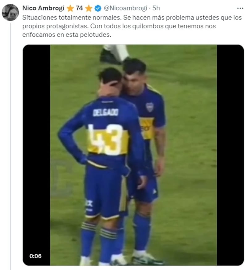 El chileno aseguró no tener problemas con ninguno de los futbolistas juveniles de Boca Juniors.