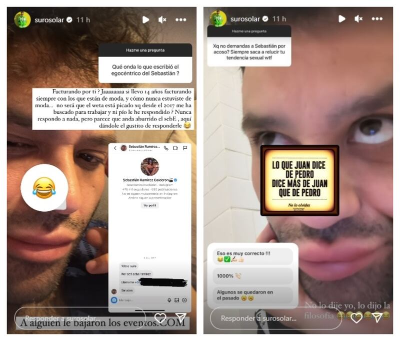 El representante de chicos reality le contestó a Sebastián Ramírez.