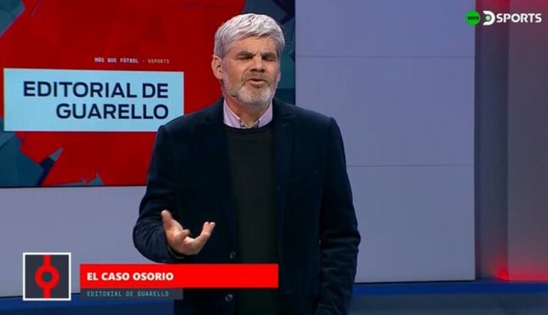 El periodista cuestionó en el programa del cable la validez del interés de clubes extranjeros por el jugador de la U, Darío Osorio.