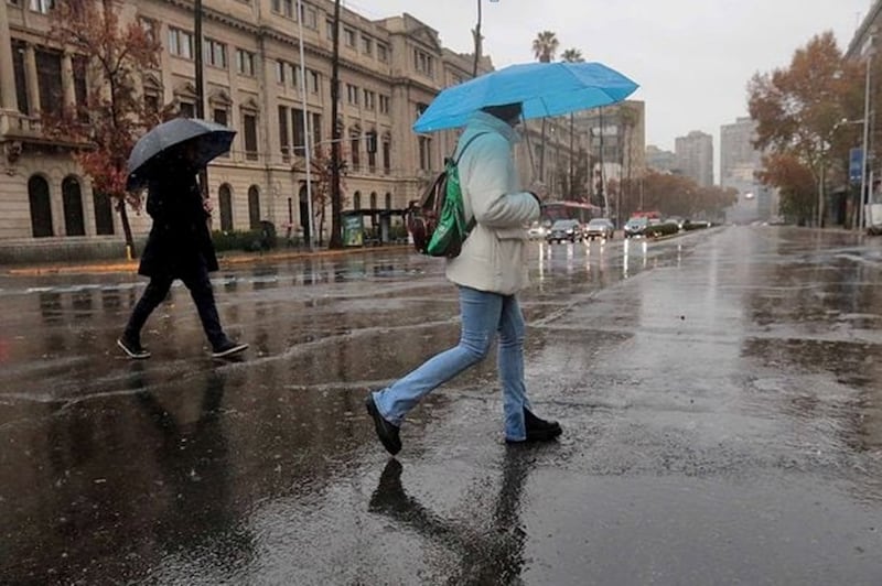 Próximas lluvias en Santiago