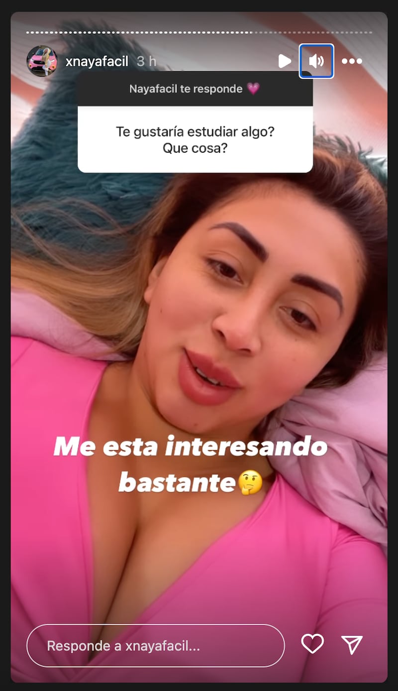 Historias Naya Fácil - Fuente: Instagram