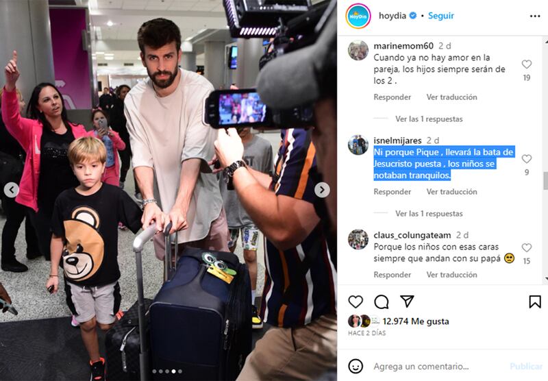 “Inmensamente felices”: a los hijos de Piqué se les nota en la cara la alegría de andar con él.