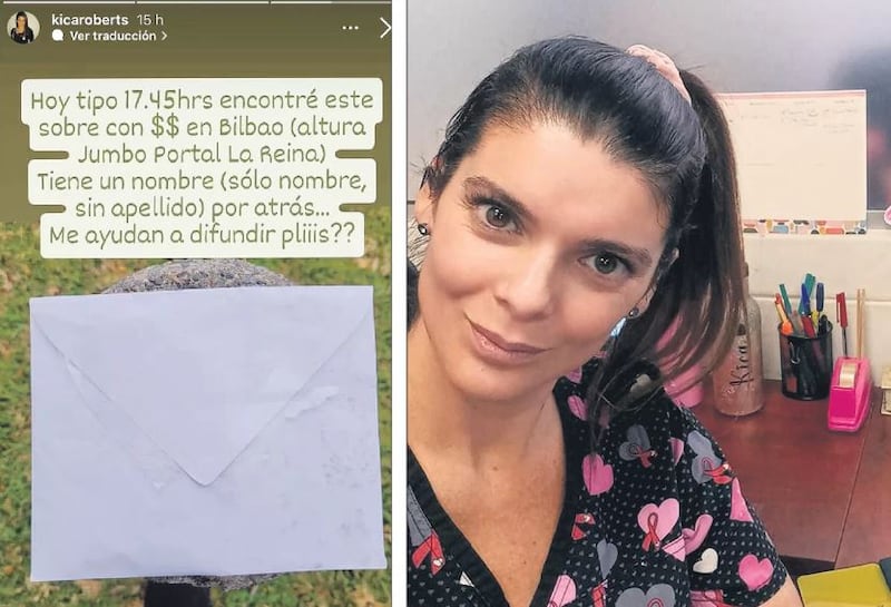 Si de buenos gestos en Fiestas Patrias se trata, la exchica reality Verónica Roberts se llevaría el poncho de oro. Esto, porque le llegó un sobre de dinero caído del cielo, como si fuera un aguuinaldo divino, pero no dudó en ningún momento en su buscar a su dueño. 
A través de los grupos vecinales de Facebook realizó la publicación , mostrando el sobre blanco junto con señalar la dirección donde lo encontró. Eso sí, ocultó el nombre que estaba escrito en el papel (sin apellido) y el monto de los billetes, cosa de evitar que alguien intentara pasarse de listo. 
Fue el día viernes cuando Roberts cruzaba por la calle Bilbao junto a su familia rumbo a las fondas del Parque Hurtado, momento el sobre de carta salió volando desde un auto en movimiento. Ahí, curiosa, fue a recogerlo, encontrándose con la valiosa sorpresa. 
“Estábamos cruzando la vereda por donde bajan los autos, que es casi en la esquina de Cuarto Centenario. En eso pasaron varios autos y vimos caer de un auto un sobre, pero no pudimos cruzar como para ir detrás de él. Cuando lo recogimos cachamos que tenía plata adentro”, contó al medio LUN. 
Pero, en vez de gastar el dinero en las entradas o comprando alimentos y bebidas en el interior del parque, decidió buscar a su propietario para entregárselo, publicando la información en redes sociales. 
“Qué lata para la persona que lo perdió. Me pongo en sus zapatos, porque justo pasó en esta fecha, aunque en realidad es terrible en la fecha que sea, porque es su plata, se la ganó con esfuerzo”, contó.
Respecto a por qué se reservó algunos datos, señaló que “prefiero no decirlo, porque mi intención es que la persona que lo reconozca me diga el nombre que está escrito y el monto que tiene adentro. Por eso la foto la saqué por el otro lado”, sentenció.