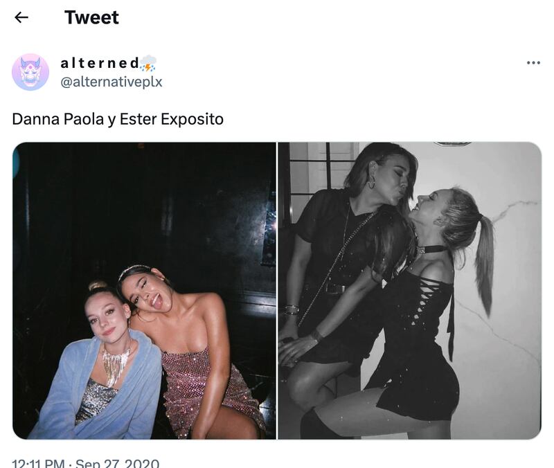 Danna Paola y Ester Expósito