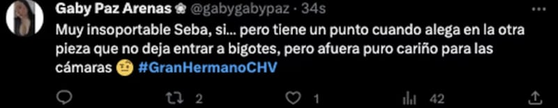 Comentarios de "Gran Hermano" en Twitter