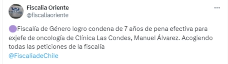 Este viernes se ratificó la condena de siete años de presidio efectivo en contra del oncólogo.