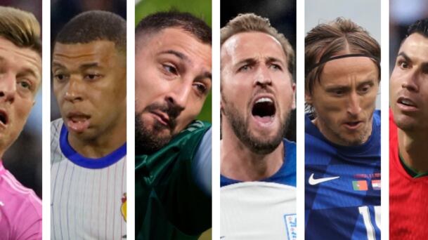 Kroos, Mbappé, Donnarumma, Kane, Modric y Cristiano / AP