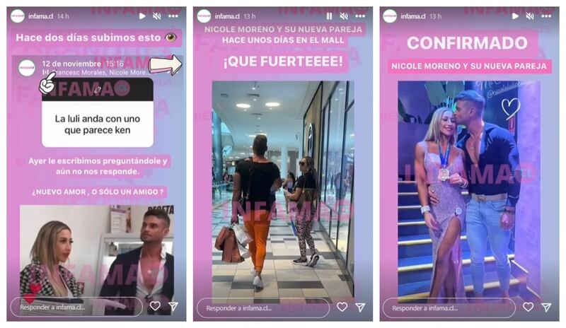 Nicole Moreno fue captada junto a Ítalo Grottini en un mall capitalino.