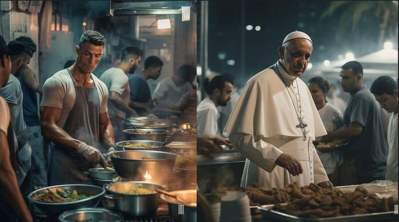 Papa Francisco y Cristiano Ronaldo