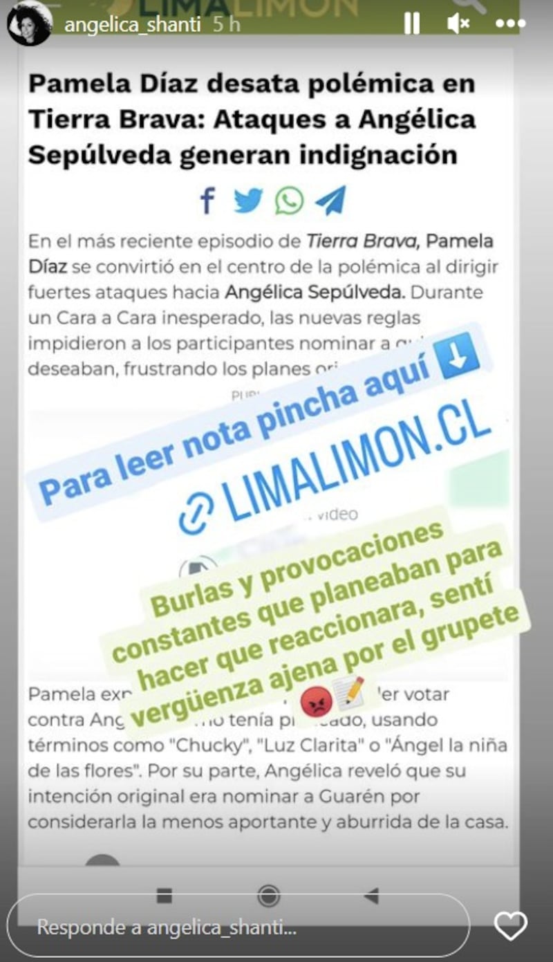 Historia de Angélica Sepúlveda | Fuente: Instagram