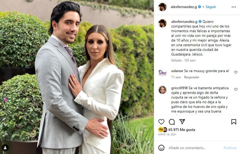 Alejandro Fernández Jr. está esperando su segundo bebé con su esposa, Alexia Hernández