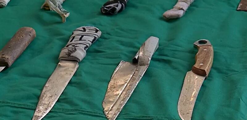 armas encontradas en allanamiento a cárceles chilenas