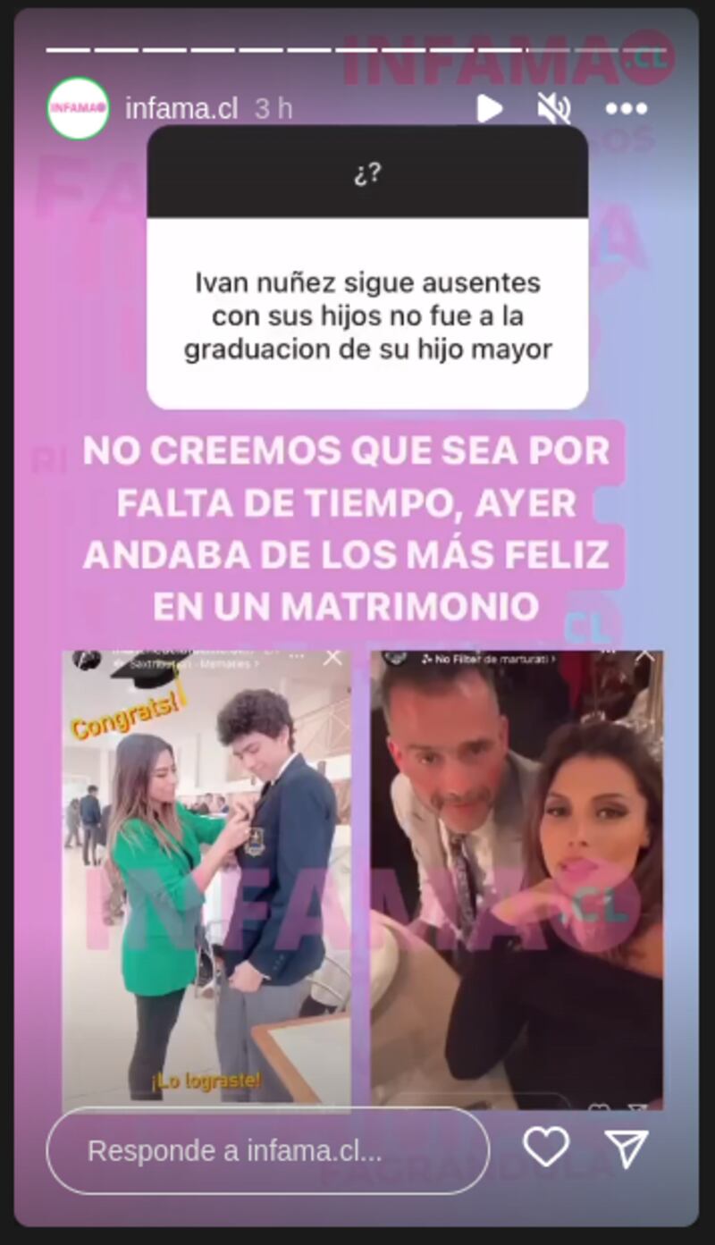 Historias Iván Núñez - Fuente: Instagram