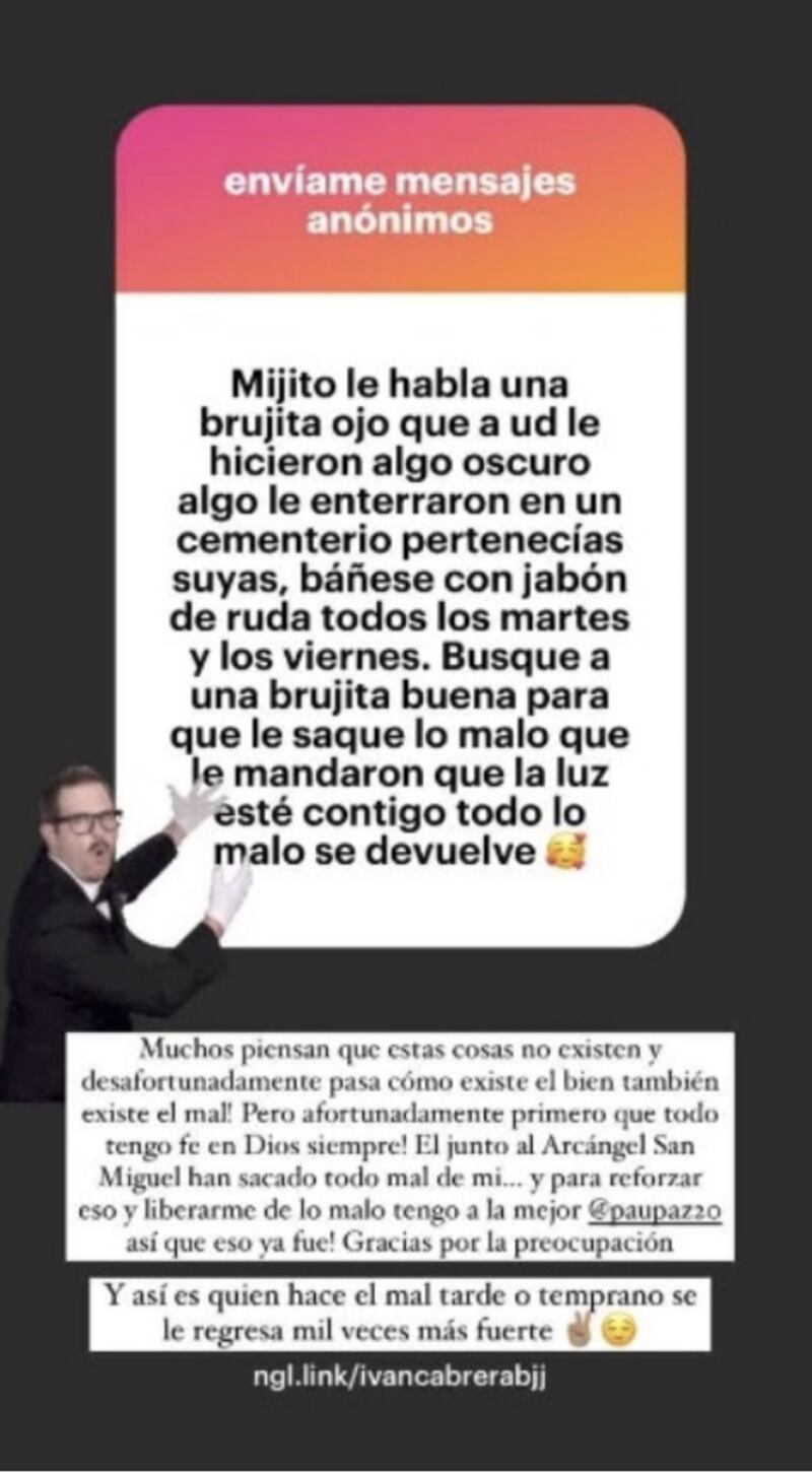 Historia de Iván Cabrera | Instagram