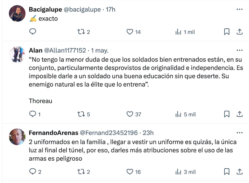 Comentarios a Baradit | Fuente: X (Twitter)