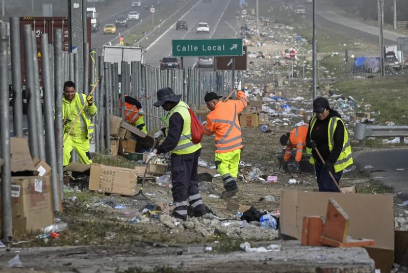 Peregrinación dejó toneladas de basura. Fotografía por Aton