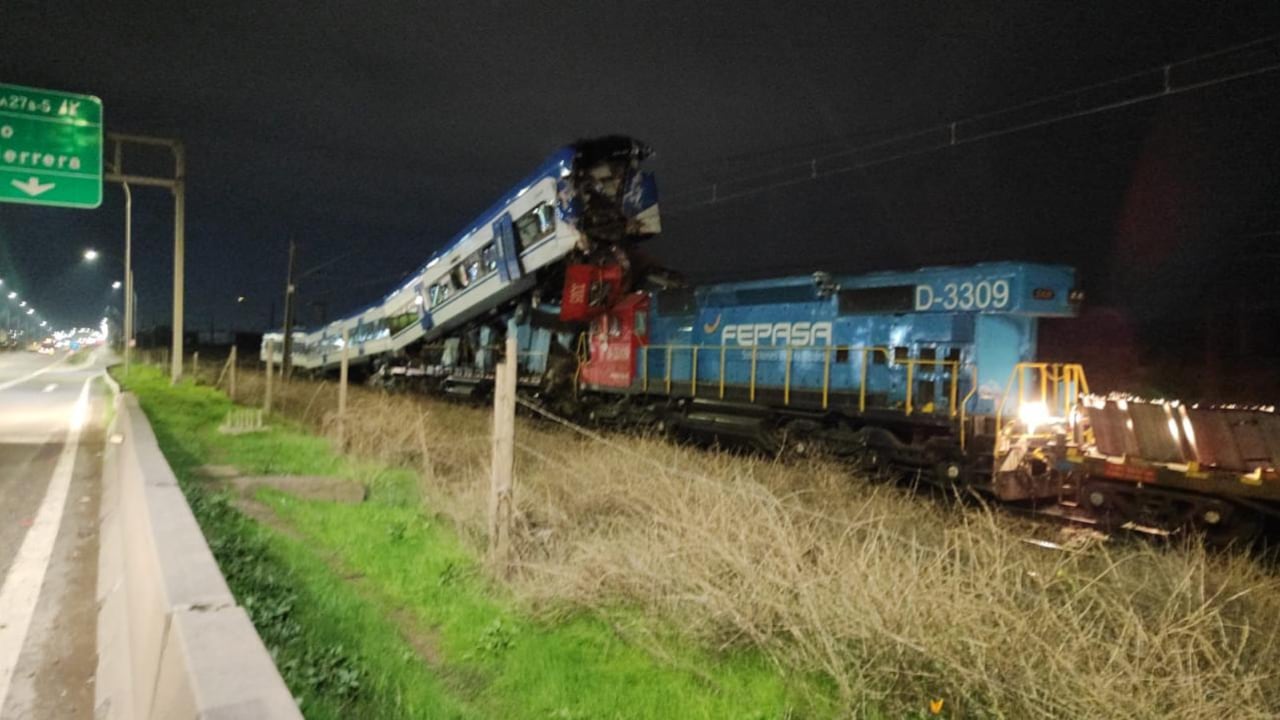 Choque de trenes en San Bernardo | Fuente: X de IEC-180 CONTROL STGO