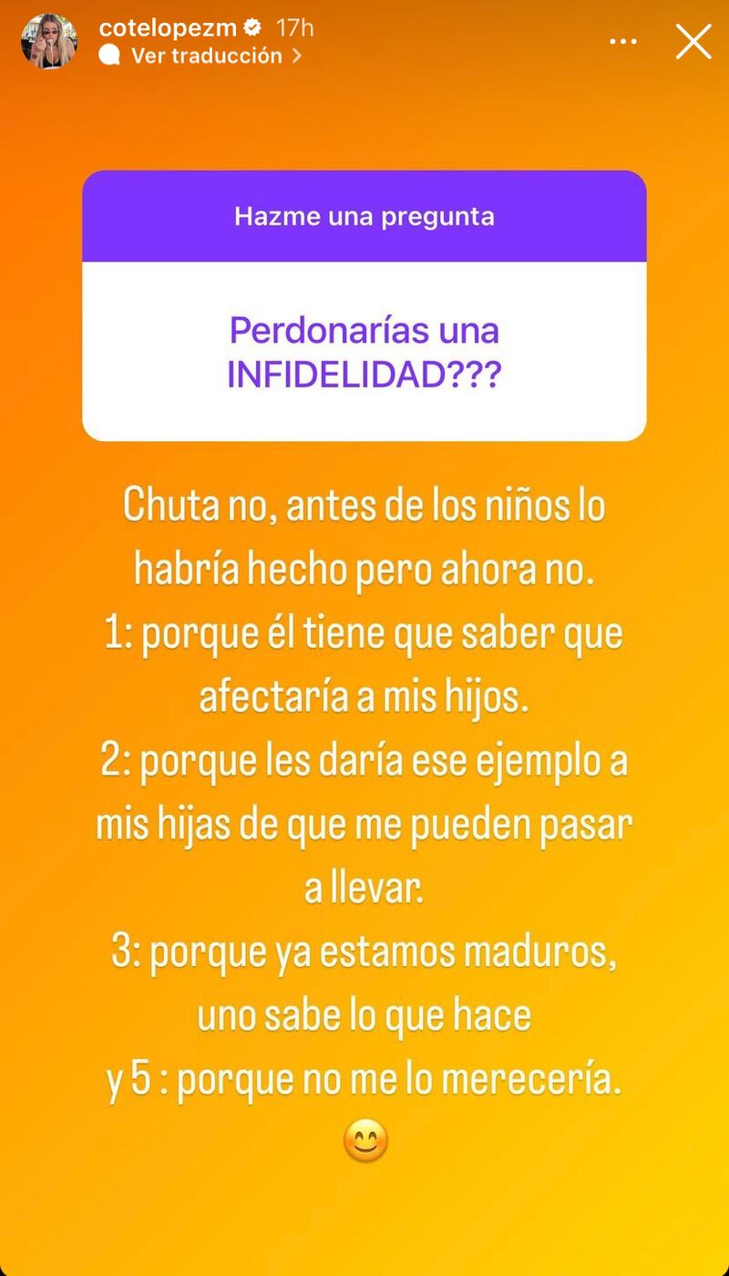 Historia de Coté López | Instagram