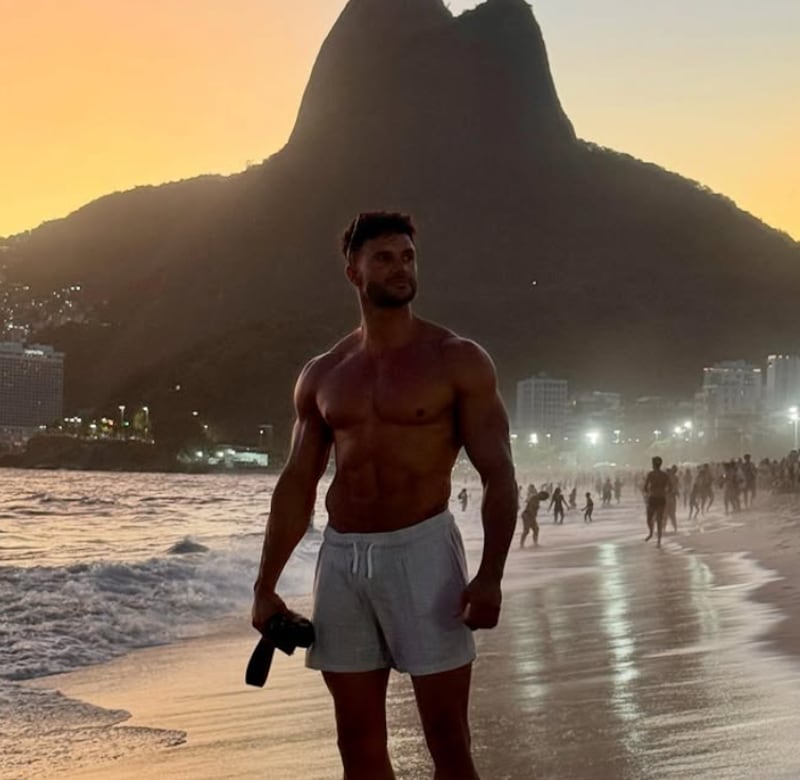 Fabio Agostini celebró sus 35 en plenos carnavales de Río de Janeiro.