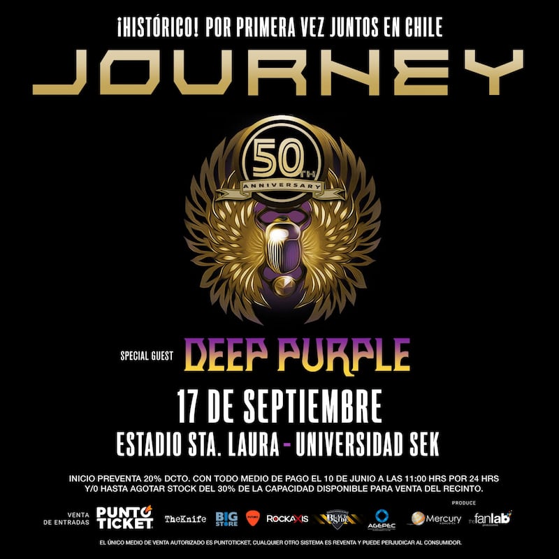 Journey y Deep Purple en Chile