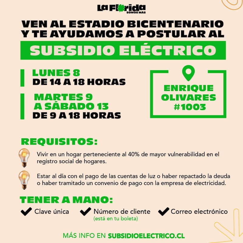 Postulación a subsidio eléctrico