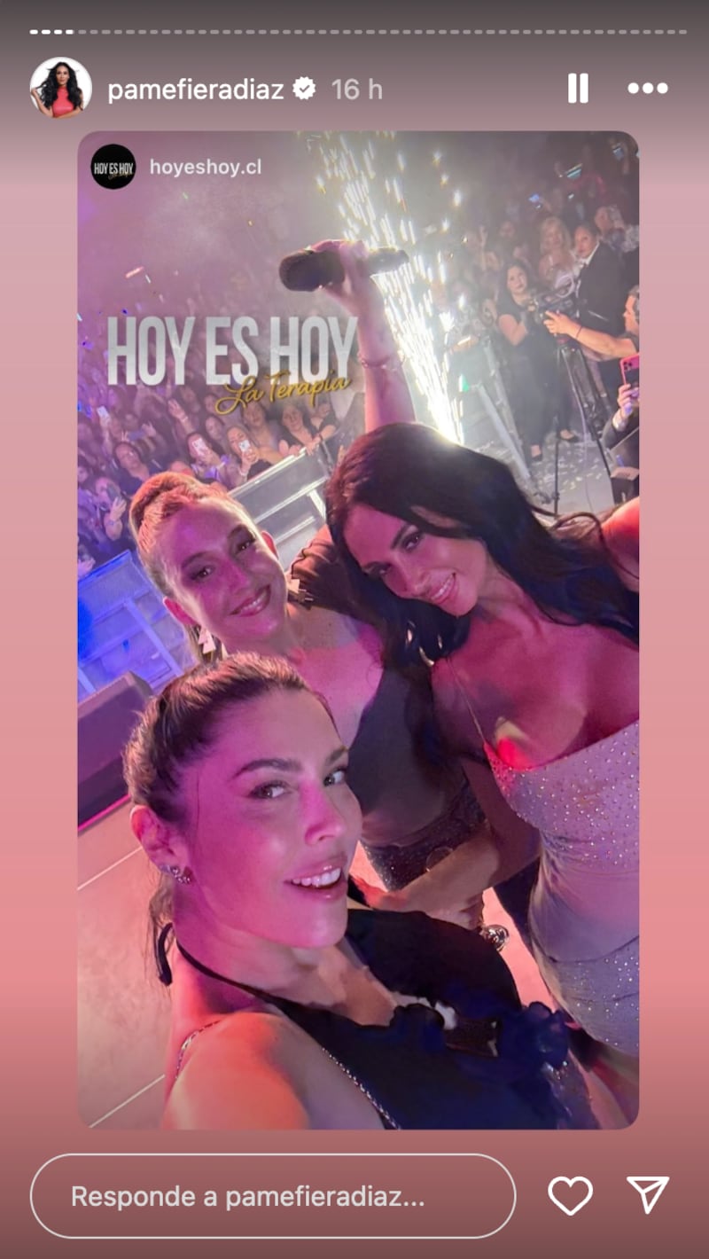 Historias de Pamela Díaz y Hoy es hoy | Captura: Instagram @pamefieradiaz y @hoyeshoy