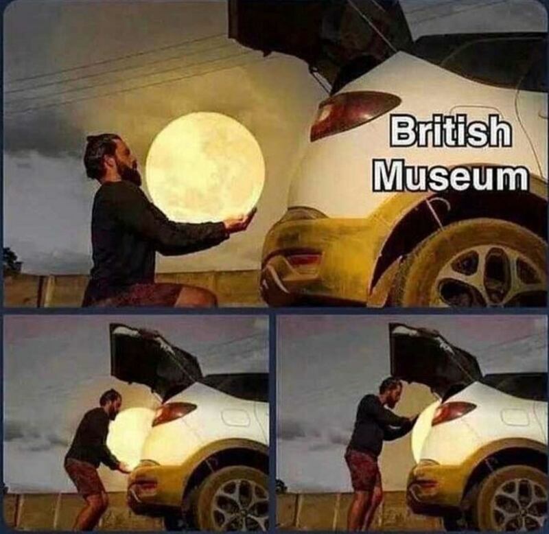 Memes Museo Británico - Fuente: Twitter