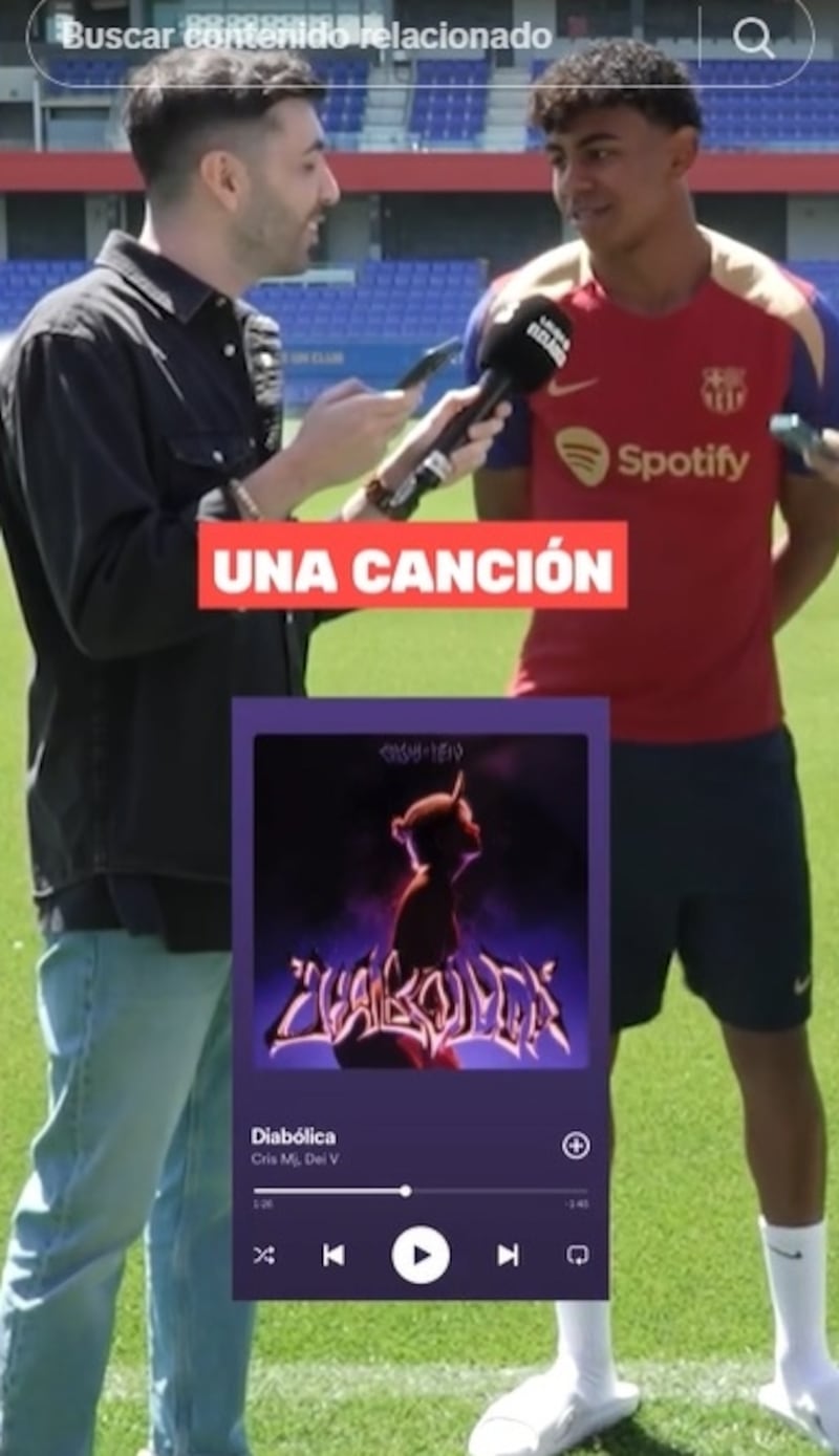 El seleccionado español no dudó en calificar una de las canciones del intérprete chileno como la que más le gusta.