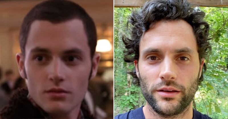 Penn Badgley en la primera temporada de 'Gossip Girl' y en la actualidad