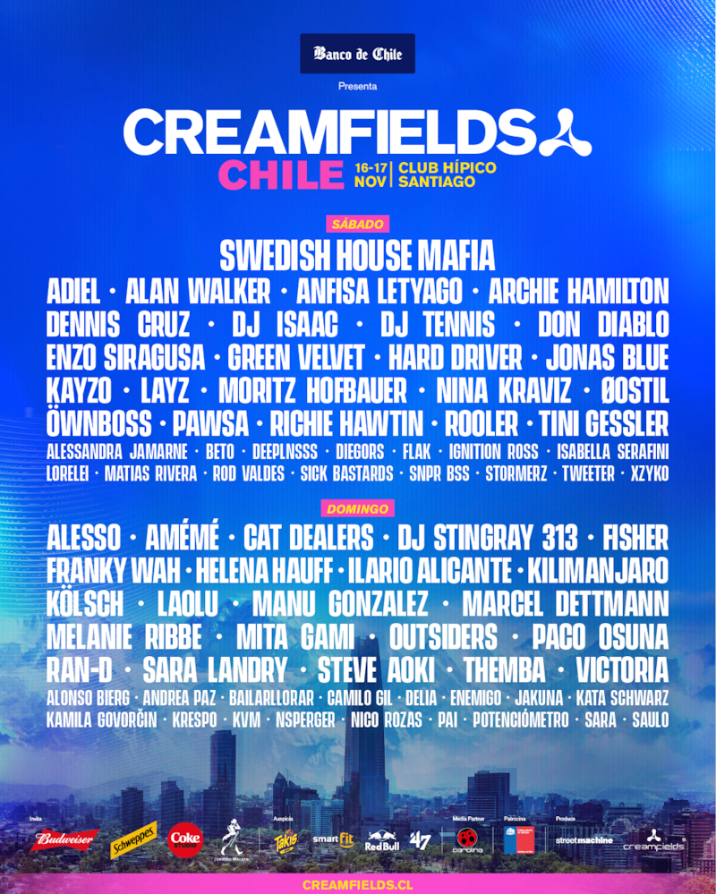 Creamfields line up