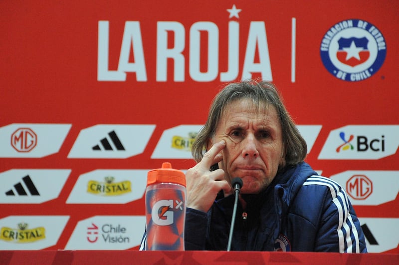 Ricardo Gareca brinda conferencia de prensa en la previa del partido frente a Argentina | 03 DE SEPTIEMBRE DEL 2024 / SANTIAGO 
Director Técnico de la Selección Chilena, Ricardo Gareca, brinda conferencia de prensa en la previa del partido frente a Argentina.
FOTO: VICTOR HUENANTE / AGENCIAUNO