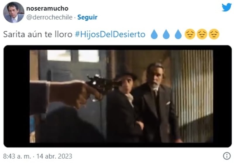 La escena fue revelada esta tarde en Twitter por el usuario @derrochechile.