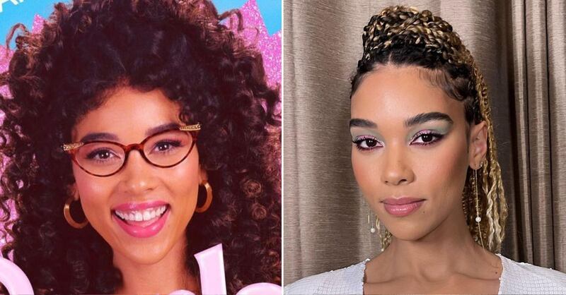 Alexandra Shipp en 'Barbie' y en la vida real