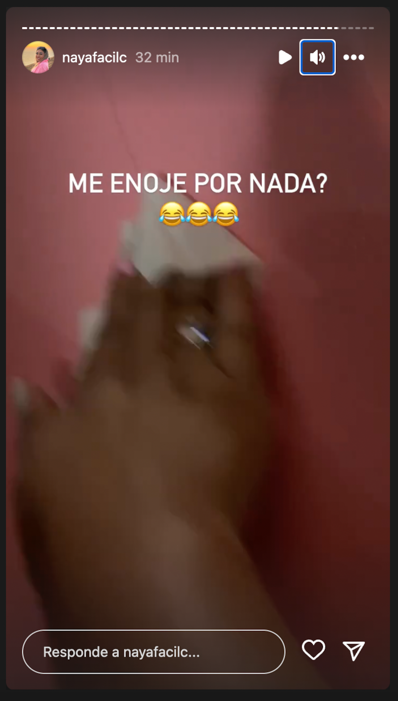 Historias de Naya Fácil | Fuente: Instagram