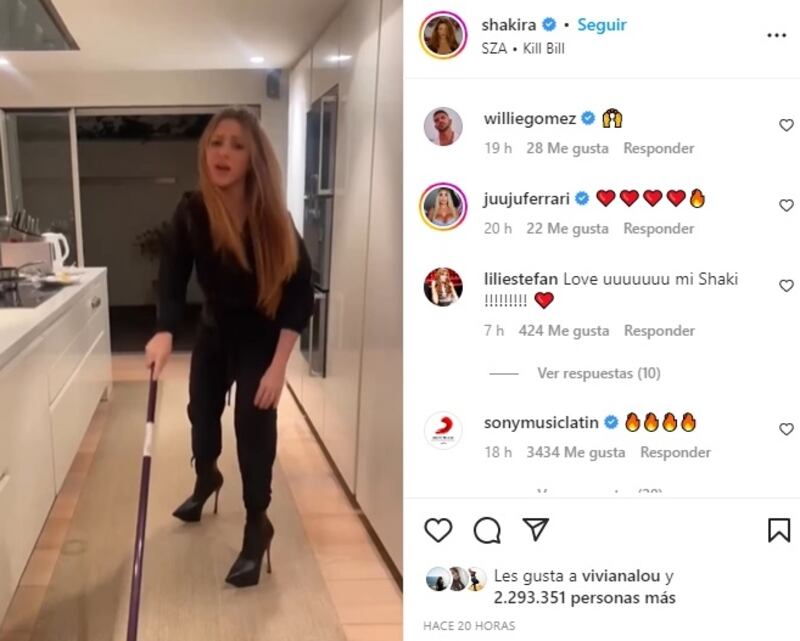 Los usuarios de redes sociales quedaron impactados con el video publicado por Shakira.