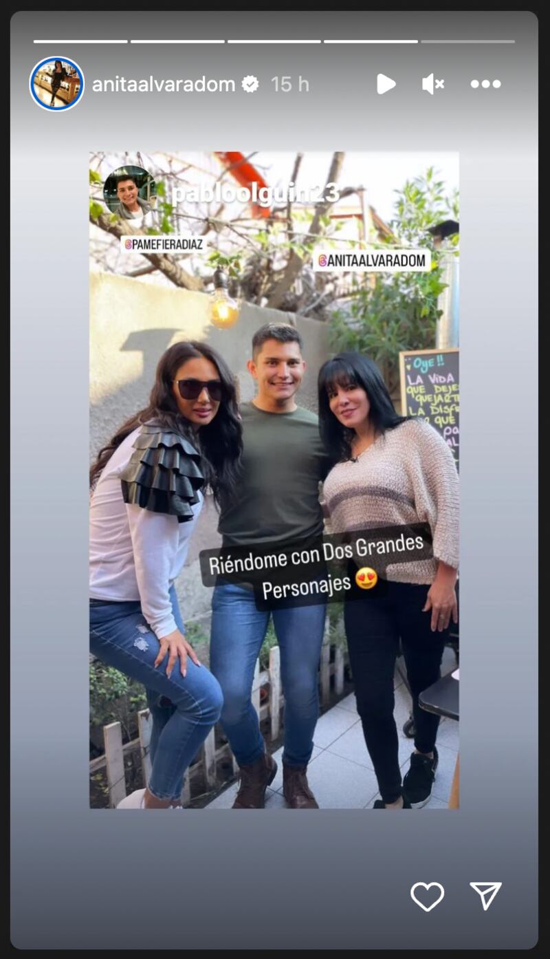 Historias de Anita Alvarado | Fuente: Instagram