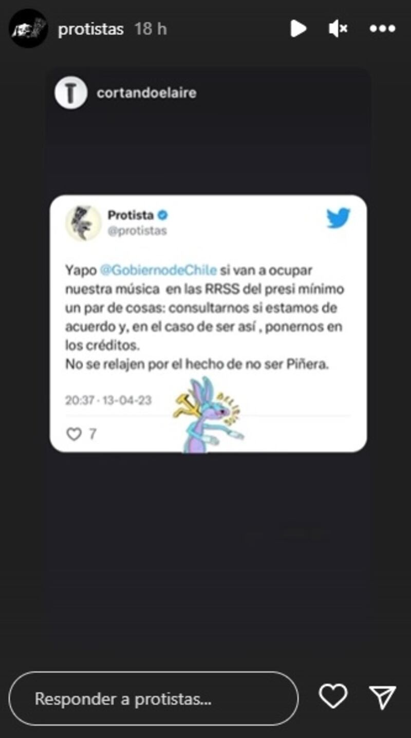 Los artistas chilenos quedaron molestos con el Gobierno por el uso sin su consentimiento de sus creaciones.