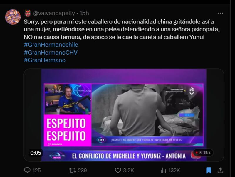 Reacción a Yuhui en Gran Hermano