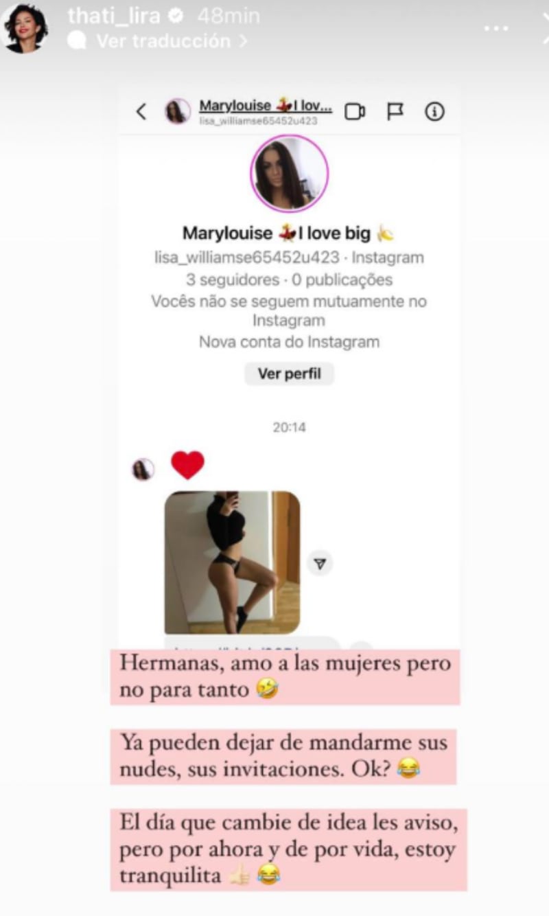 Hermanas, amo a las mujeres pero no para tanto”: Thati Lira paró en seco a  seguidora que le enviaba desnudos – Publimetro Chile