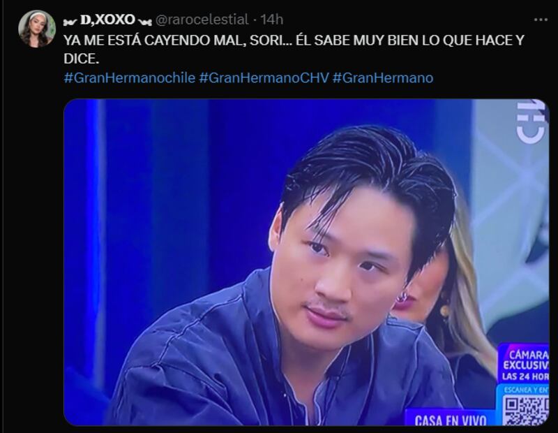 Reacción a Yuhui en Gran Hermano