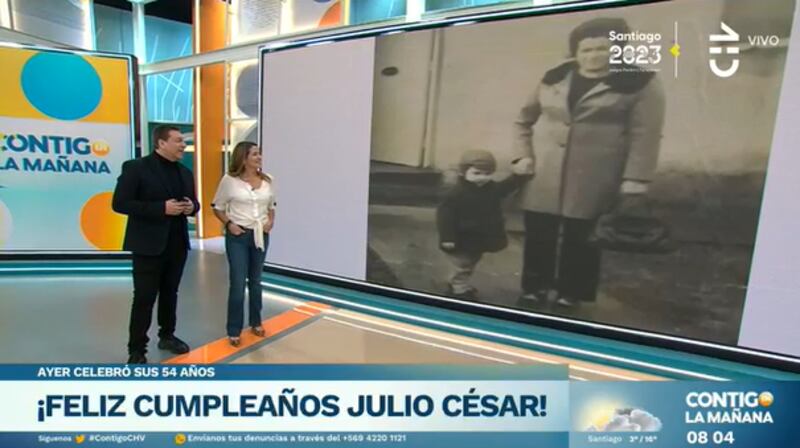 JC Rodríguez fue homenajeado en el Matinal de CHV. Captura de pantalla