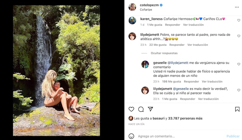 Comentarios Coté López | Fuente: Instagram