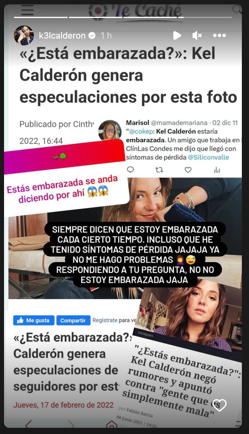 Historia de Kel Calderón | Fuente: Instagram