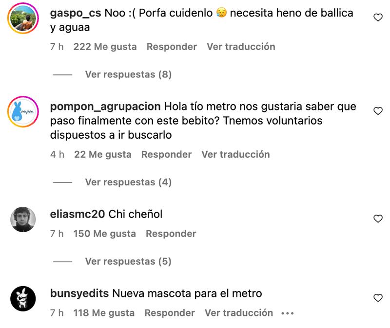 Comentarios en Metro | Captura: Instagram