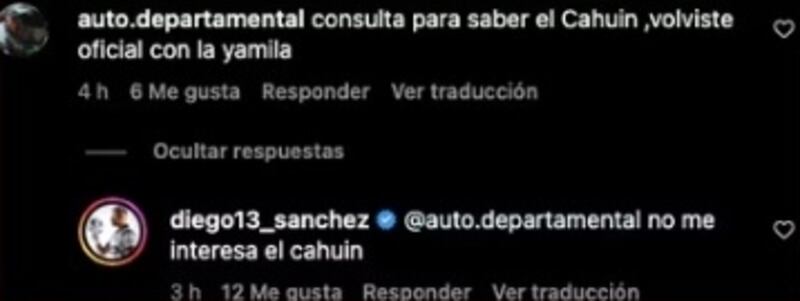 El arquero de Coquimbo respondió a un seguidor de Instagram por su situación actual con Yamila Reyna.