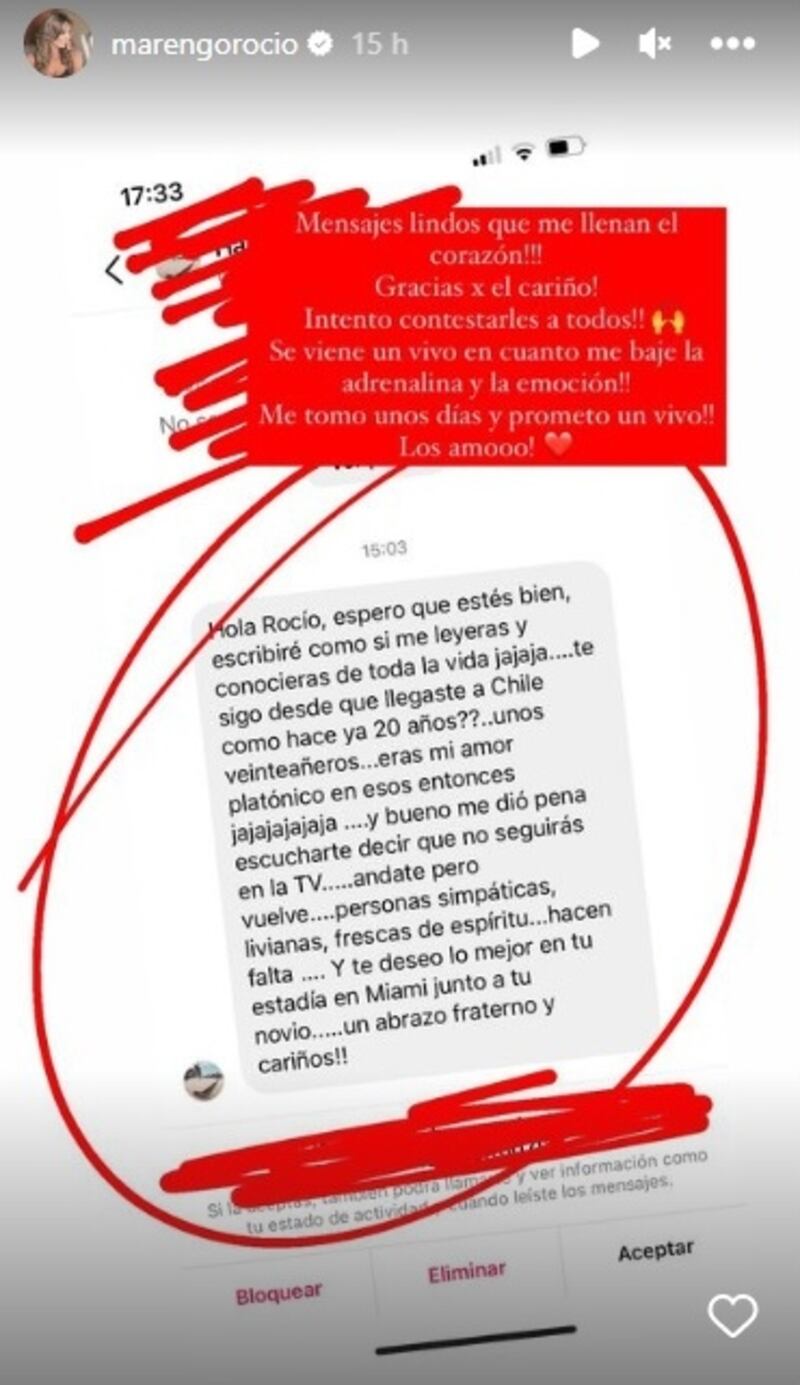 La argentina anunció su retiro de la televisión luego de ser eliminada del programa "Aquí se baila".